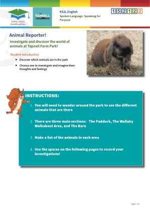Click to view Resource 152122 Animal Reporter!